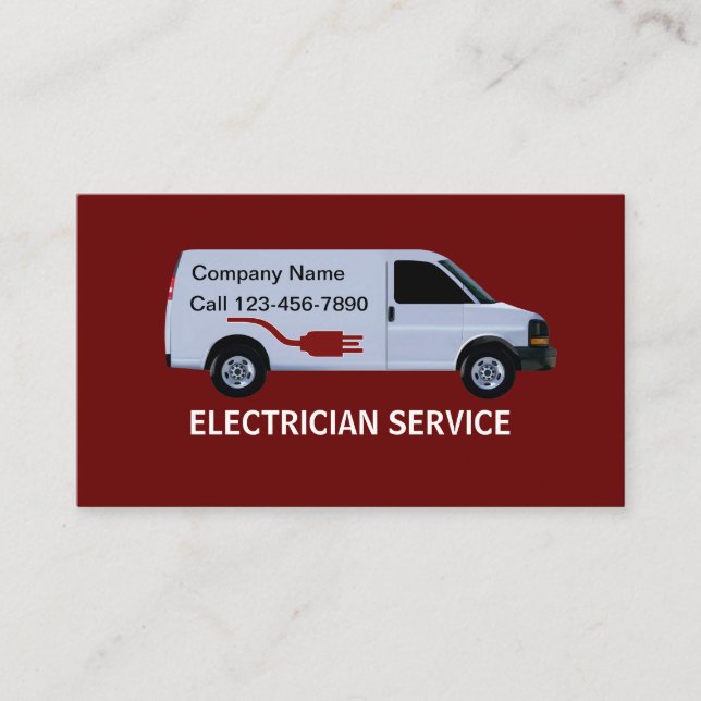 Elektrikervisitkortar Visitkort (Framsida)