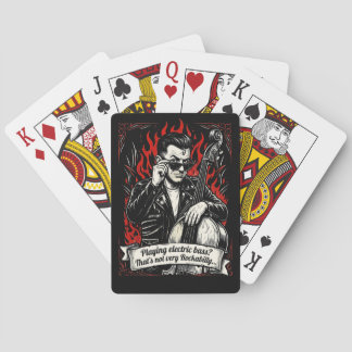 Elektrisk bas? Det är inte särskilt rockabilly. Casinokort