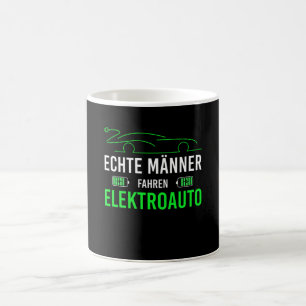 Elektrisk bil för bilförare i realManar Kaffemugg