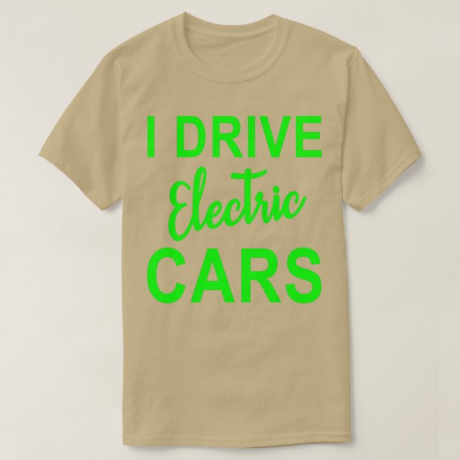 Elektrisk bilgrafik I Driv elektriska bilar EVS Cl T Shirt (Design framsida)