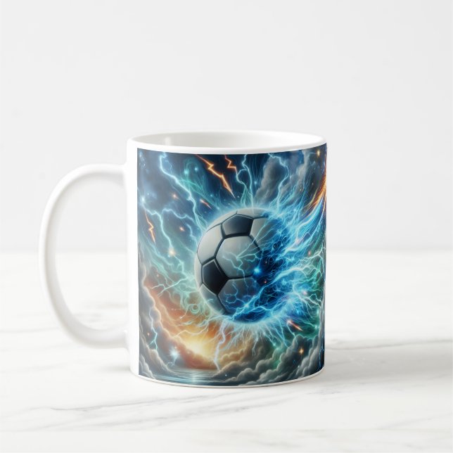 Elektrisk blå blixt kaffemugg (Vänster)