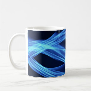 Elektrisk Blå Flöde Kaffemugg