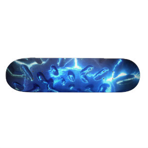 Elektrisk blå skateboard bräda 21,5 cm