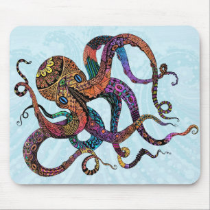 Elektrisk bläckfisk Mousepad Musmatta