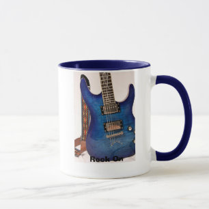 Elektrisk blåttgitarr mugg