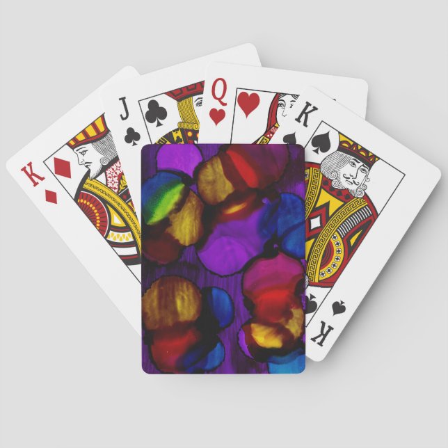Elektrisk Blomning Casinokort (Baksidan)