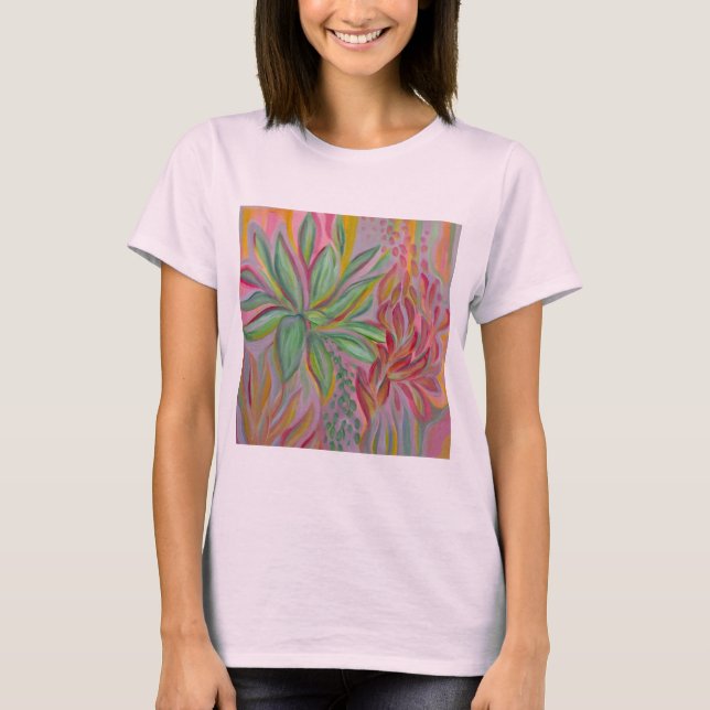Elektrisk Blomning T Shirt (Framsida)