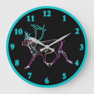 Elektrisk Caribou Stor Klocka