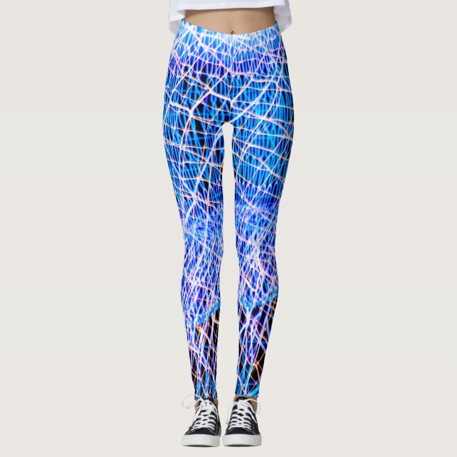 Elektrisk damasker leggings (Framsida)