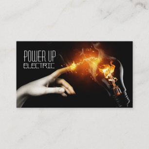 Elektrisk, elektriker, elnätsaffärs kort