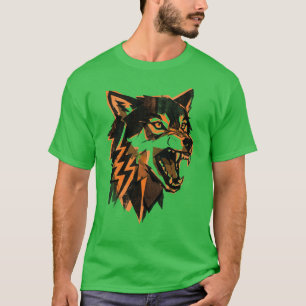 Elektrisk flock vargtröja – Blixtkraftsgrafik T Shirt