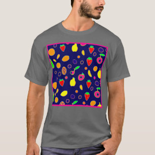 Elektrisk fruktfiestadesign t shirt