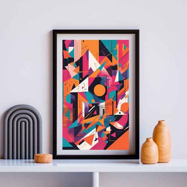 Elektrisk Geometrisk Puls Poster (Skapare uppladdad)