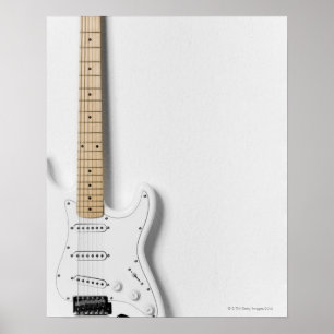 Elektrisk gitarr 3 för vit poster