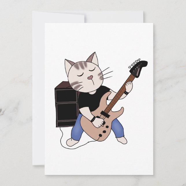elektrisk gitarr från katt (Framsida)