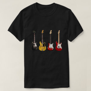 Elektrisk Gitarr Kollektion Band Gitarrist ,Gitarr T Shirt