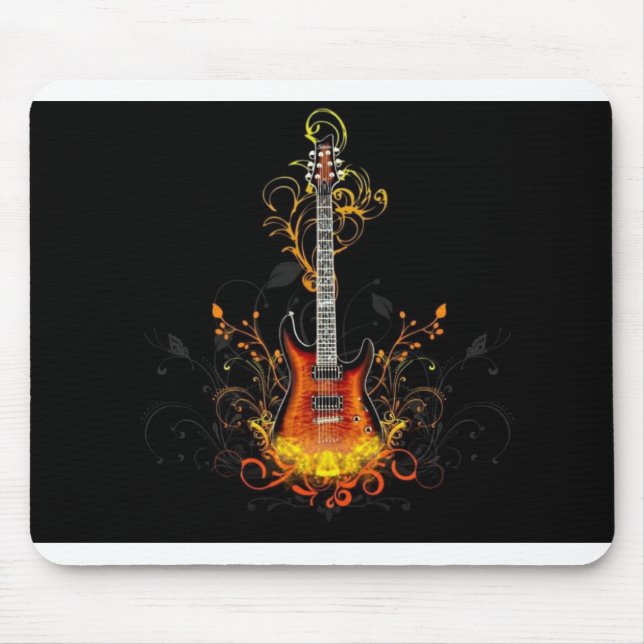 Elektrisk gitarr Mousepad Musmatta (Framsidan)