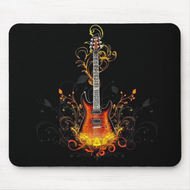 Elektrisk gitarr musmatta (Framsidan)