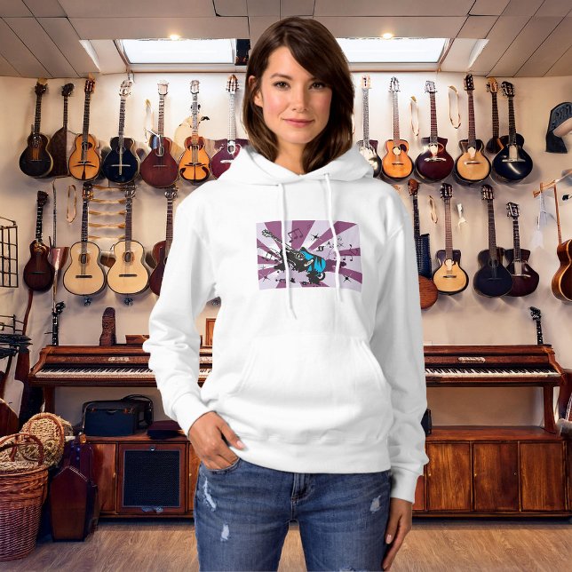 Elektrisk Gitarr Pop Art Musik Rock Grunge T Shirt (Skapare uppladdad)
