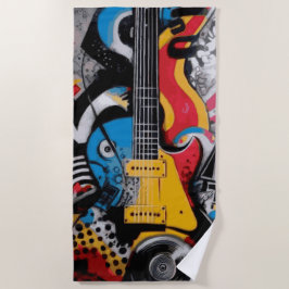 Elektrisk Gitarr Pop Art Rockmusik Street Style