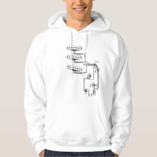elektrisk gitarr som binder diagrammet sweatshirt