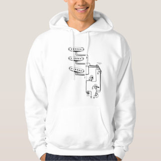 elektrisk gitarr som binder diagrammet sweatshirt