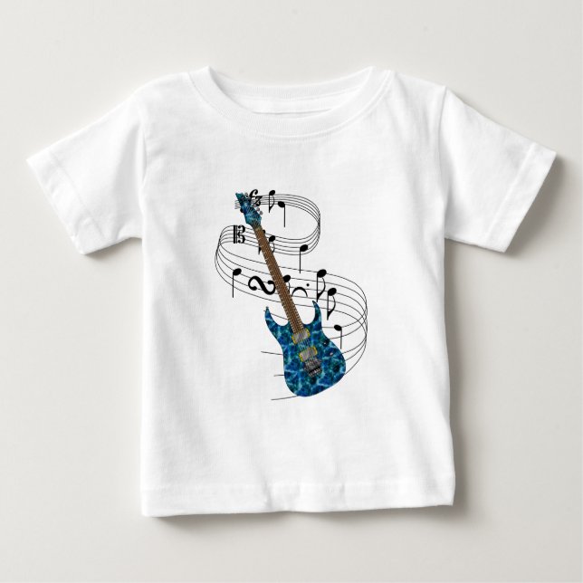Elektrisk gitarr t-shirt (Framsida)