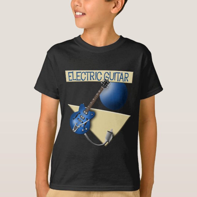 Elektrisk gitarr t-shirt (Framsida)