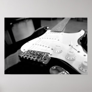 Elektrisk gitarraffisch poster