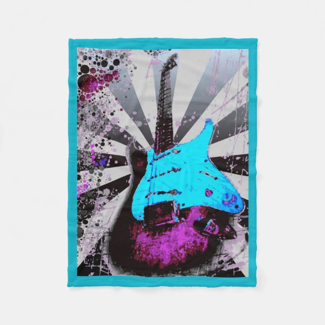 Elektrisk gitarrfilt fleecefilt (Framsidan)