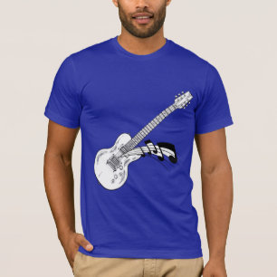 Elektrisk gitarrutslagsplatsskjorta tröja