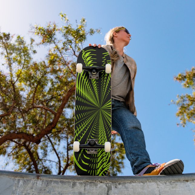 Elektrisk Grön - Anpassad Skateboard Bräda 20,5 Cm (Utomhus 1)