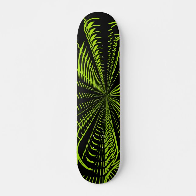 Elektrisk Grönt - Anpassad Skateboard Bräda 20,5 Cm (Framsida)