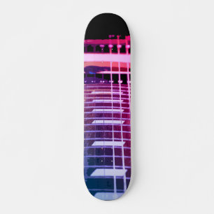 Elektrisk guitar Skateboard-däcksdesign Mini Skateboard Bräda 18,5 Cm