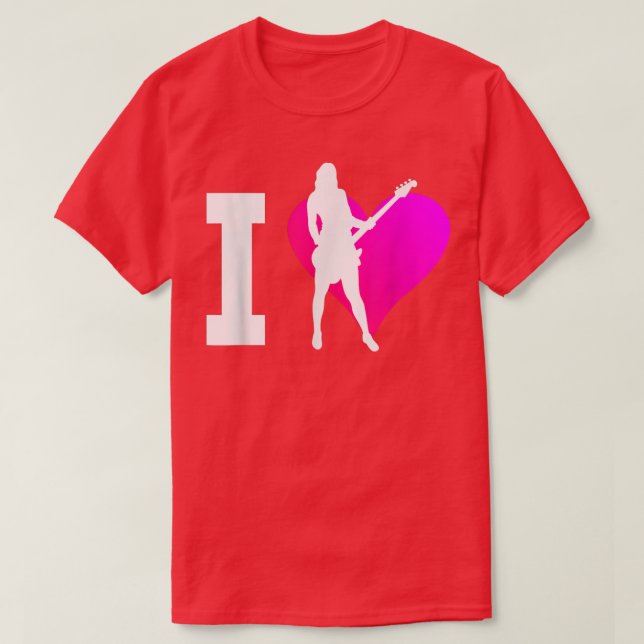 Elektrisk guitarguitarakustisk gitarr t shirt (Design framsida)