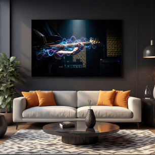 Elektrisk Harmoni Canvastryck