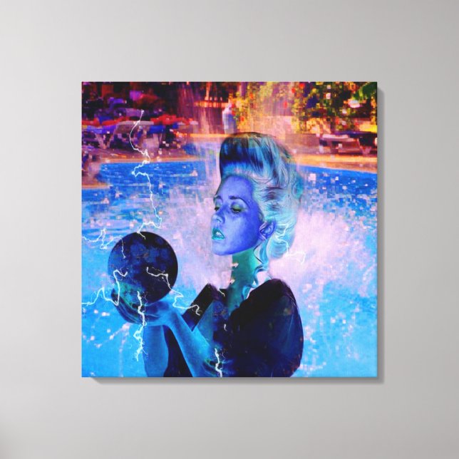 Elektrisk häxa canvastryck (Framsida)