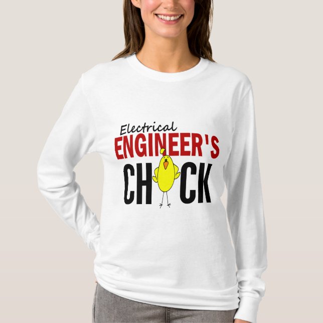 Elektrisk ingenjör chick t shirt (Framsida)