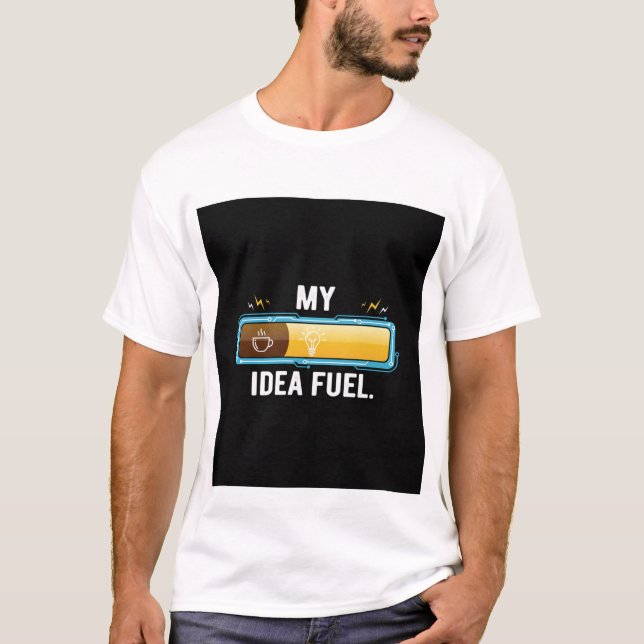 Elektrisk Ingenjör Kaffe Idé Bränsle Gåva T Shirt (Framsida)