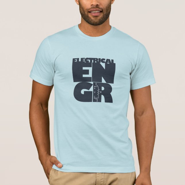 Elektrisk ingenjörT-tröja Tee Shirt (Framsida)