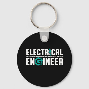 Elektrisk iscensätta humor för rolig Geekingenj Nyckelring