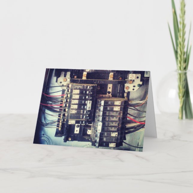 "Elektrisk låda" Snart frisk-kort Kort (Framsida)