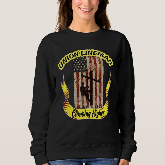 Elektrisk Lineman Kabelmontör Grejer Elstolpe Klät T Shirt (Framsida)