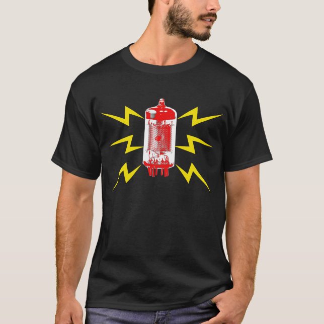 Elektrisk ljudsignal rörT-tröja T Shirt (Framsida)