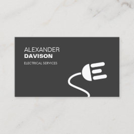 ELEKTRISK LOGOTYP MODERN AFFÄRSKORT I VISITKORT