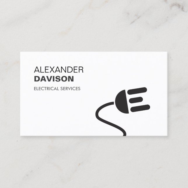 ELEKTRISK LOGOTYP MODERN AFFÄRSKORT II VISITKORT (Framsida)
