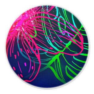 Elektrisk Luau Tropisk Natt Neon Aloha Knopp