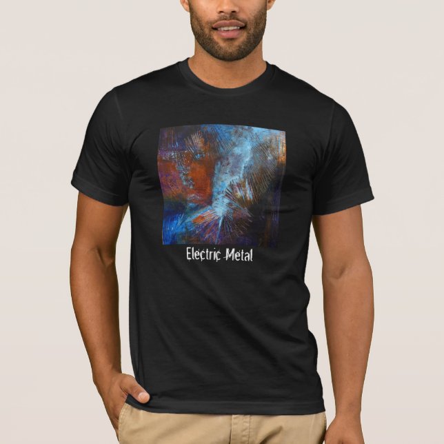 Elektrisk metallt-skjorta tee shirt (Framsida)
