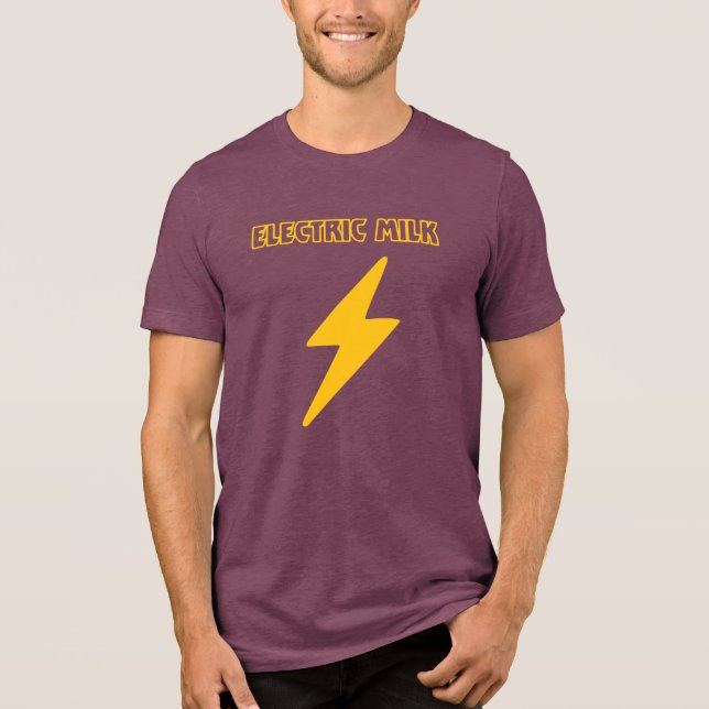 elektrisk mjölk (sjön och guld) t shirt (Framsida)