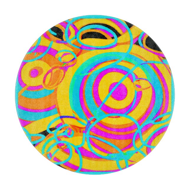 Elektrisk Neon Mönster Art-design (Framsidan)